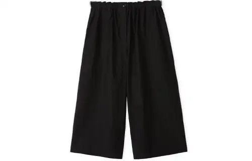 LOEWE Casual Pants Women's Black Moderate Wide Leg Pants