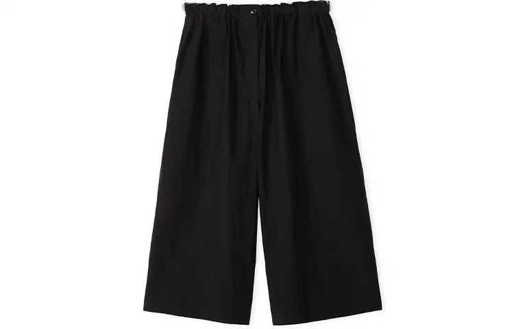 LOEWE Casual Pants Women's Black Moderate Wide Leg Pants