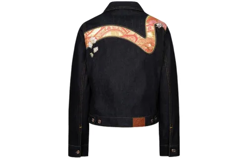 EVISU Denim Jacket Regular Fit Women's Denim Blue