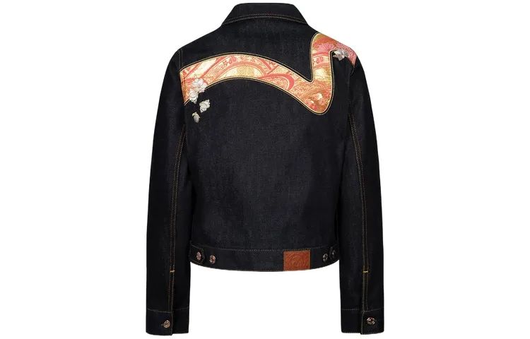 EVISU Denim Jacket Regular Fit Women's Denim Blue