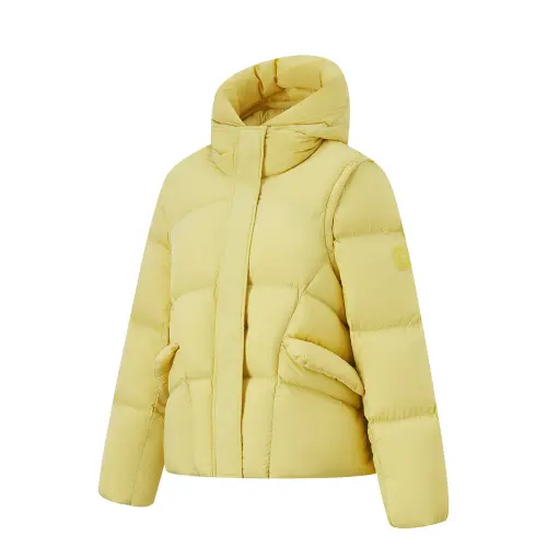 Li Ning Fitness Series Down Jacket Women's Paraffin Yellow