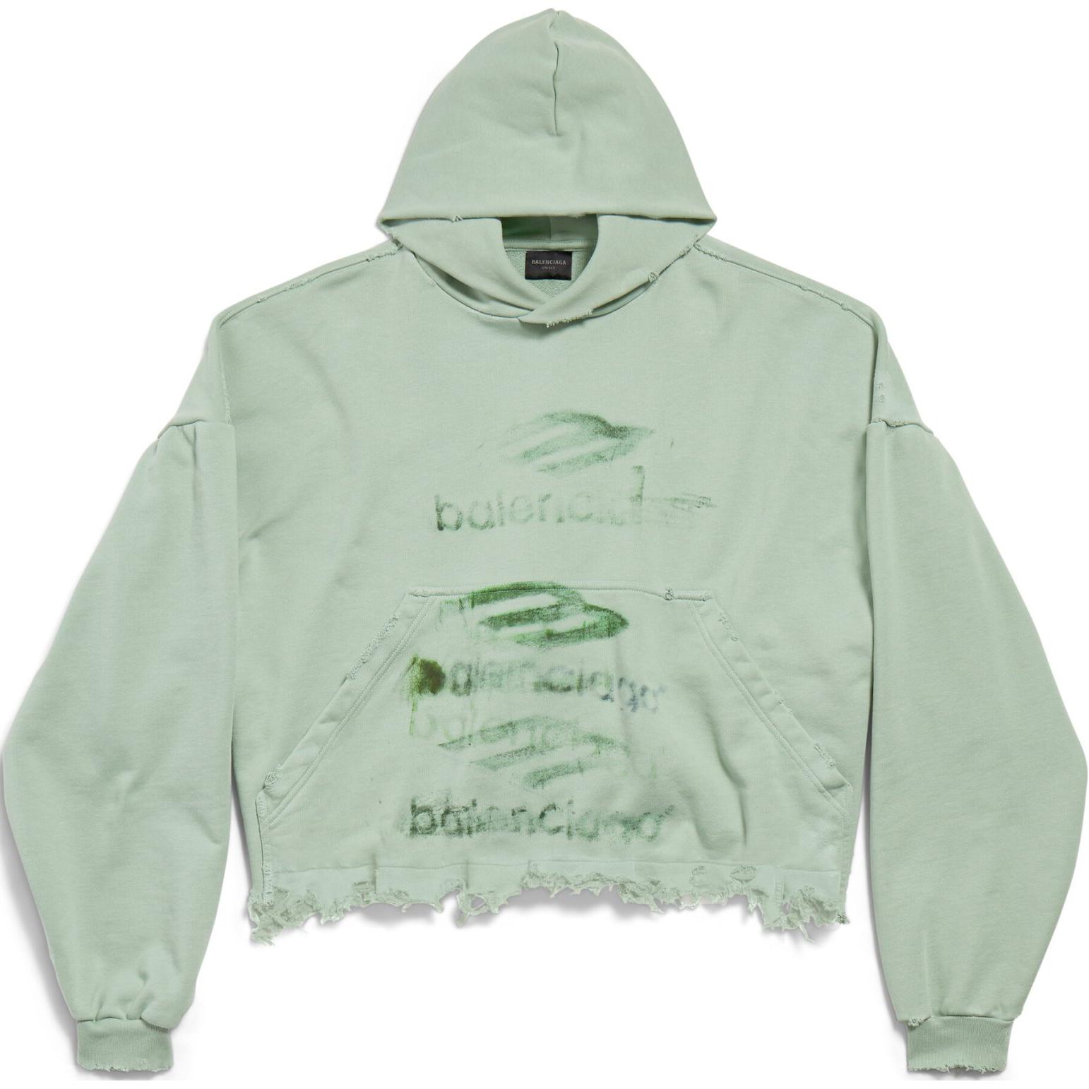 Женский худи Balenciaga (светло-зеленый)