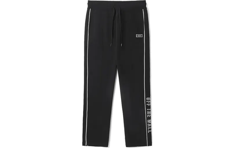 Vans Knitted Sweatpants Women's Black Moderate Straight Fit Pants