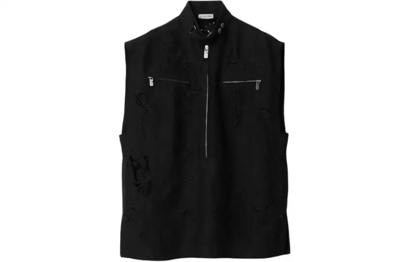 Burberry Broderie Anglaise Canvas Vest