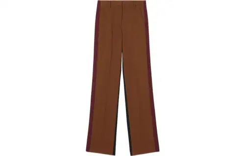 Burberry High waist Wool blend Trousers