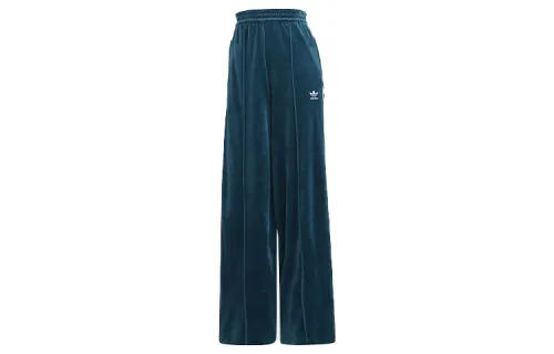 Adidas Originals Casual Pants Women's Turquoise Moderate Wide Leg Pants