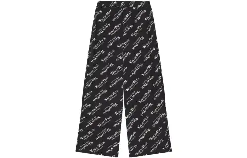 KENZO Verdy Logo Printed Wide Leg Pajama Pants