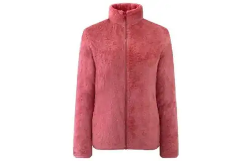 UNIQLO Velvet Jackets Women's Red Thickened And Fleece Lined