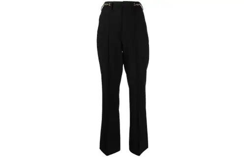 A BATHING APE Casual Pants Women's Black Moderate Straight Fit Pants