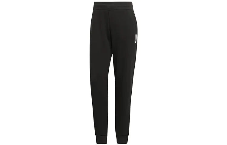 Adidas Knitted Sweatpants Women's Black Moderate Straight Fit Pants