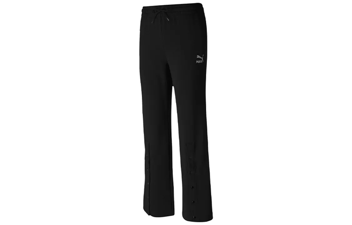 PUMA Casual Pants Women's Black Moderate Flared Pants