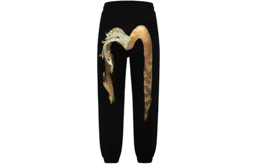 EVISU FW23 Knitted Sweatpants Women's Black