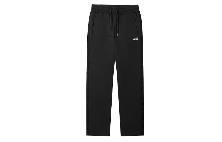 Vans Knitted Sweatpants Women's Black Moderate Straight Fit Pants