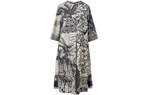 DIOR Coats Women's Blue Moderate Straight Fit