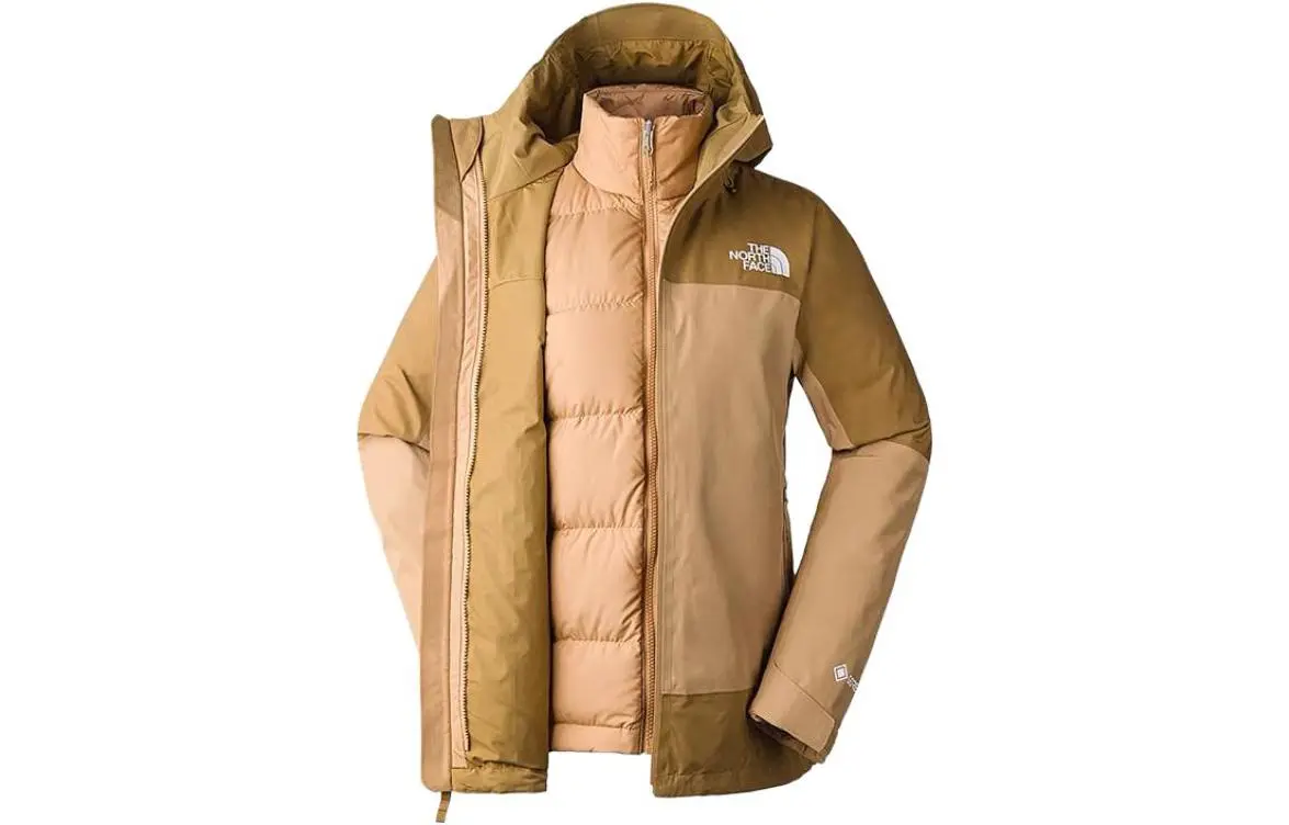 THE NORTH FACE Urban Exploration Waterproof, Windproof, And Water Repellent Windbreaker Jacket Women's Khaki