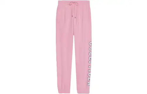 GUCCI SS22 Knitted Sweatpants Women's Pink