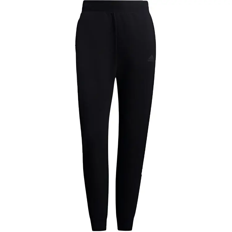 Adidas Knitted Sweatpants Women's Black Moderate Straight Fit Pants