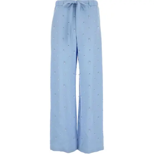 GUCCI Embellished Wide Leg Trousers