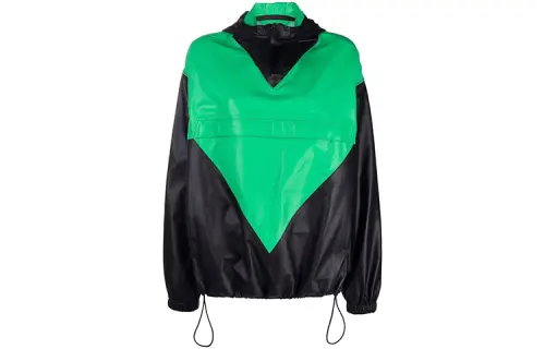 Bottega Veneta Leather Jackets Women's Green Hooded Moderate Other