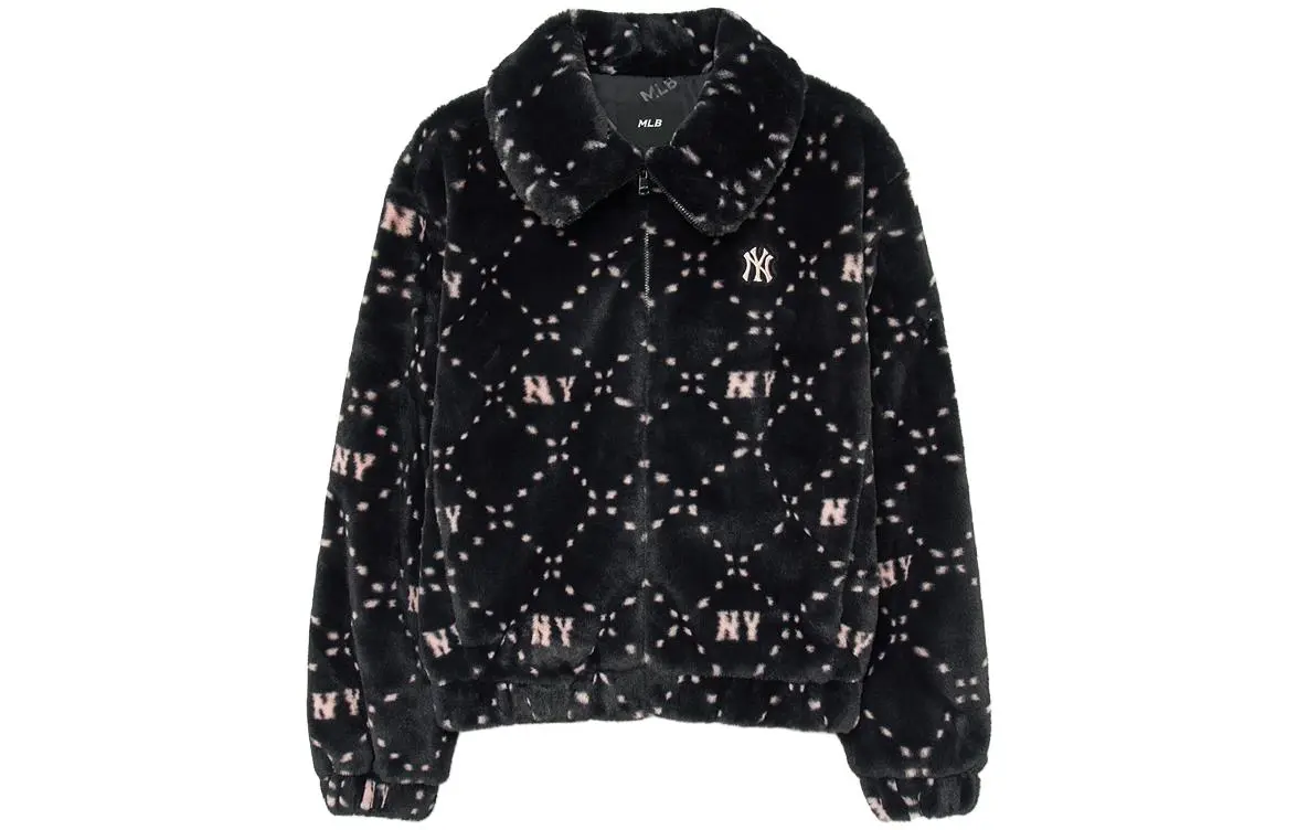 MLB Velvet feel Coat Women's Black