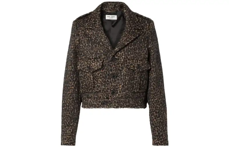 SAINT LAURENT Cropped Coat Women's