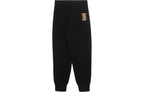 Burberry SS22 Knitted Sweatpants Women's Black