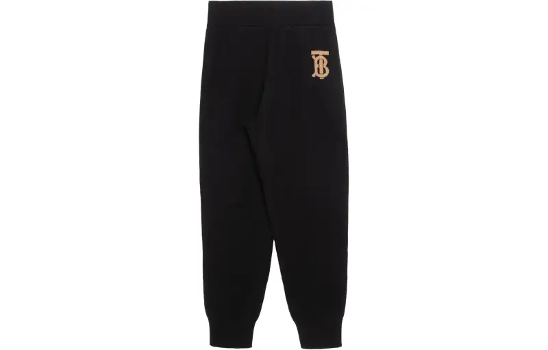 Burberry SS22 Knitted Sweatpants Women's Black