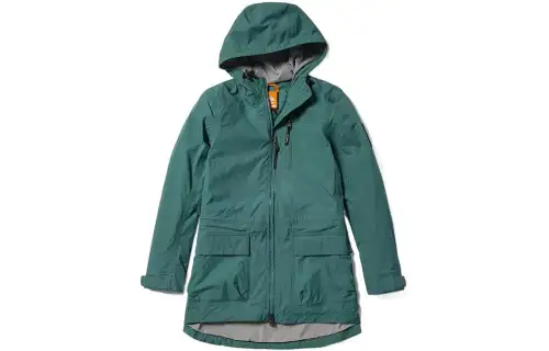 Timberland Windbreaker Jackets Women's Turquoise Hooded Moderate