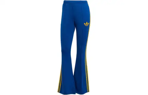 adidas originals Women's ADICOLOR 70S FLARED TRACK PANTS BLUE