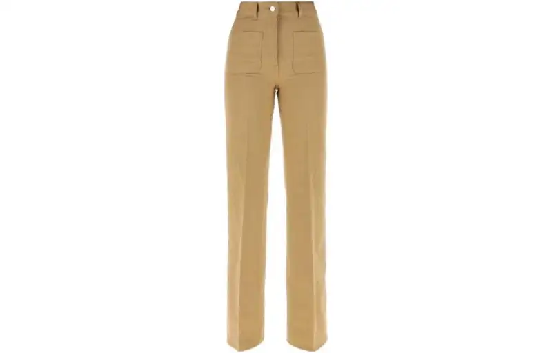 Loro Piana SS23 Casual Pants Women's Coffee