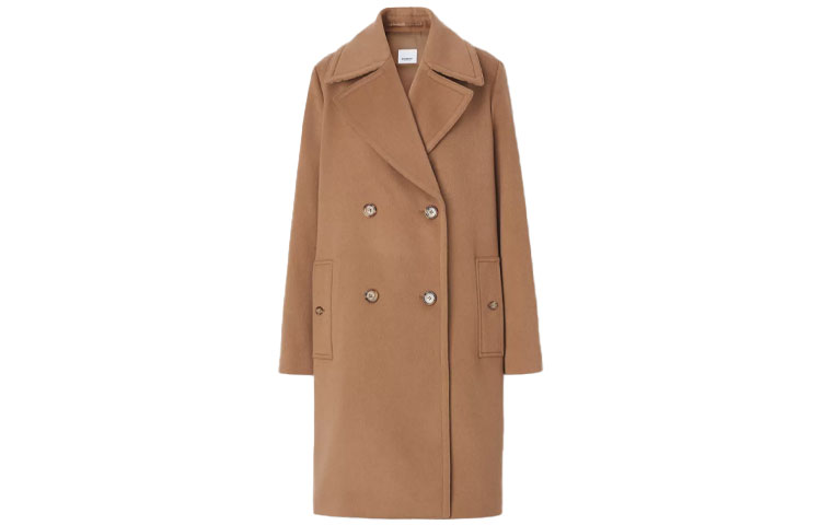 Burberry Velvet Jackets Women's Brown Lapel Moderate