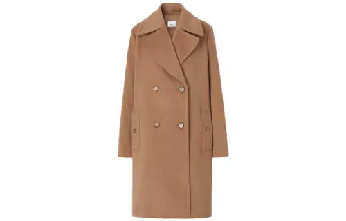 Burberry Velvet Jackets Women's Brown Lapel Moderate