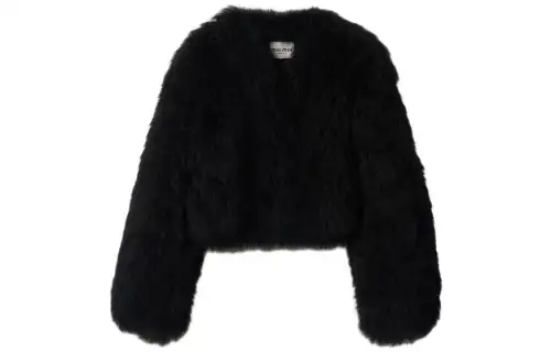 MIU MIU Furs Women's Black Collarless Moderate