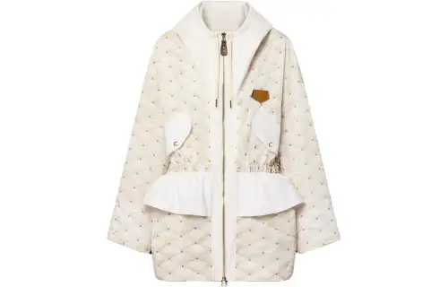 LOUIS VUITTON SS24 Parka Coat Women's White