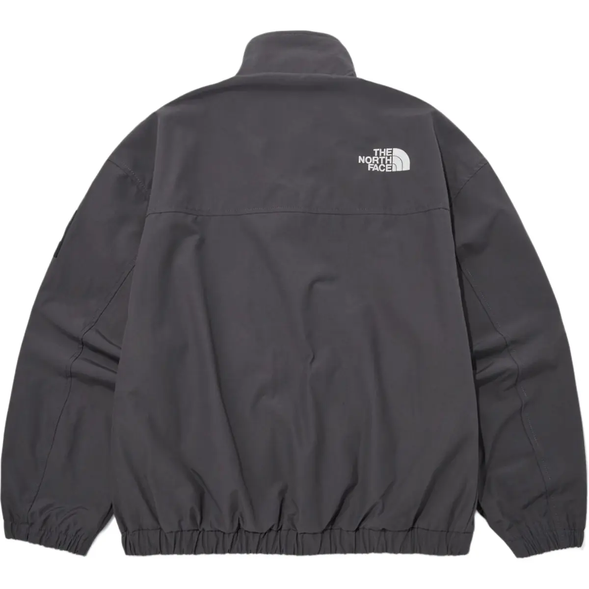 THE NORTH FACE Windbreaker Jackets Women's Gray Stand Collar Moderate Straight Fit