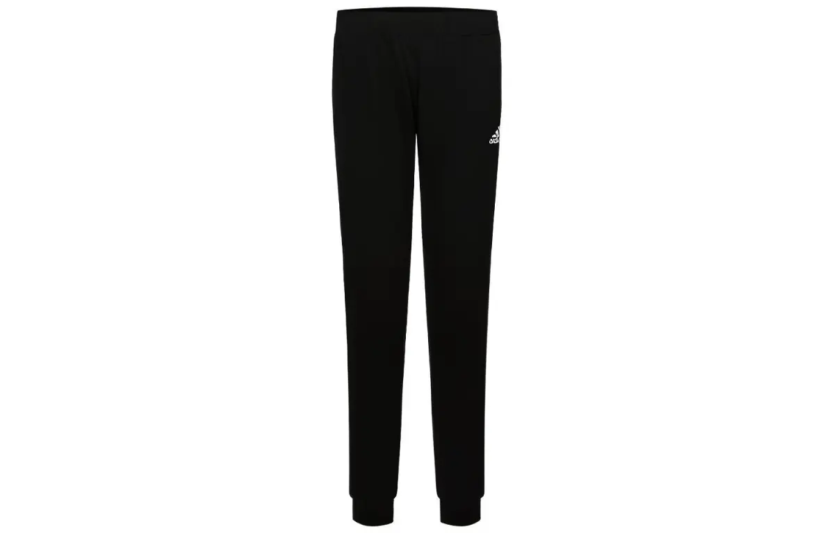 Adidas Knitted Sweatpants Women's Black Moderate Cuffed Pants
