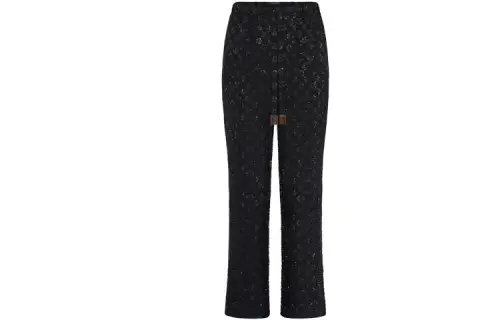 LOUIS VUITTON Casual Pants Women's Black