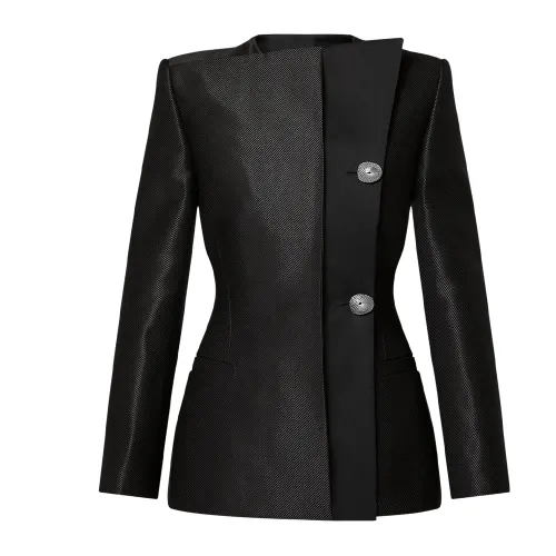 LOUIS VUITTON Asymmetrical Twill Blazer