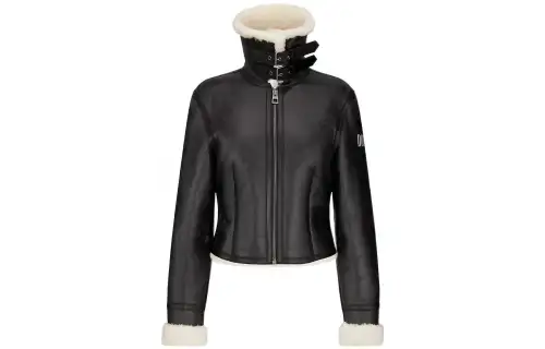 DIOR Leather Jacket Women's Black