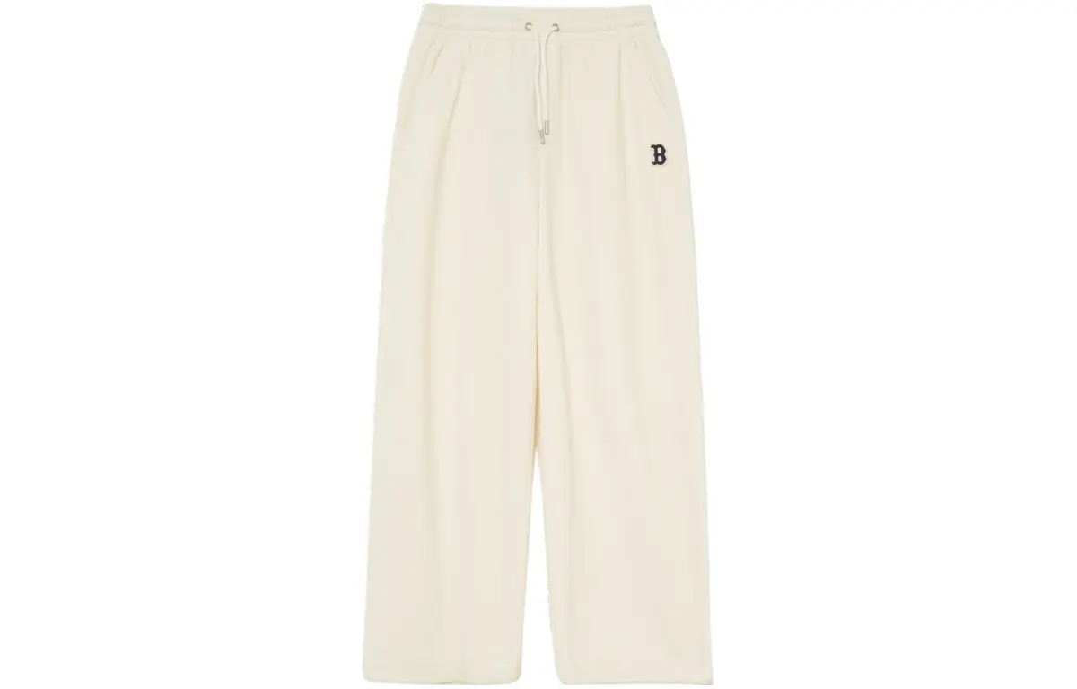 MLB Casual Pants Women's Cream Moderate Straight Fit Pants