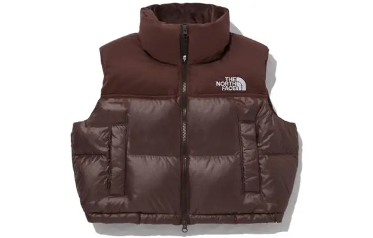 THE NORTH FACE Vests Women's Brown Stand Collar Moderate Other