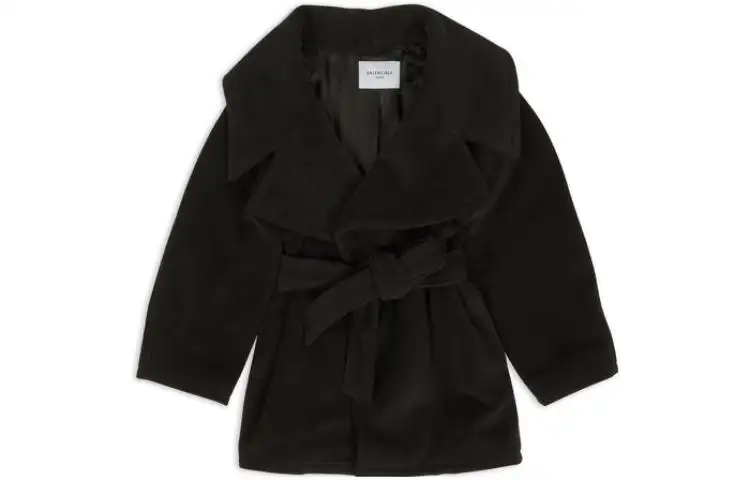 Balenciaga belted-waist oversize coat