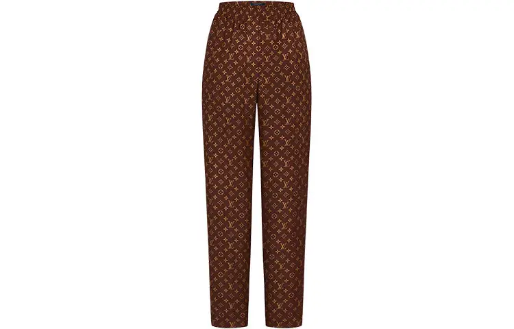 LOUIS VUITTON Casual Pants Women's Caramel