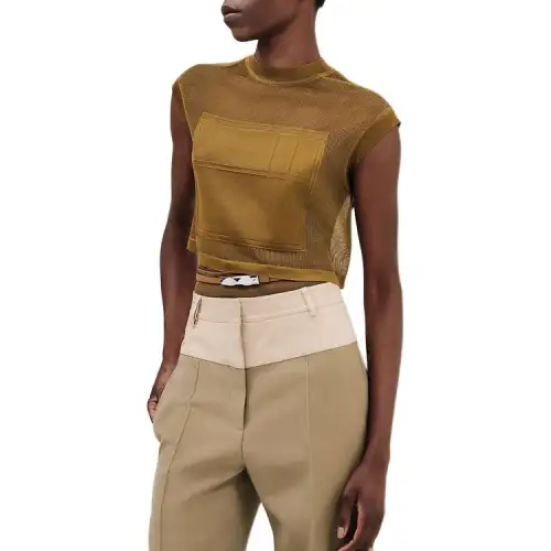 HERMES SS25 Knitwear Women's Bronze Green