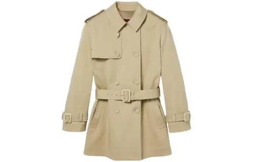 GUCCI Belted Button-Up Trench Coat