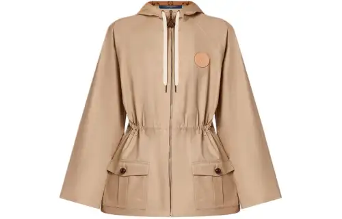 LOUIS VUITTON Parka Coat Women's Beige Yellow