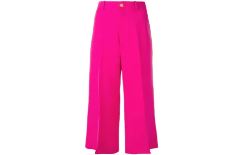 GUCCI Casual Pants Women's Rose Red Moderate Wide Leg Pants
