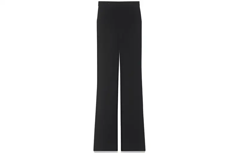 SAINT LAURENT High Waist Velvet Trousers