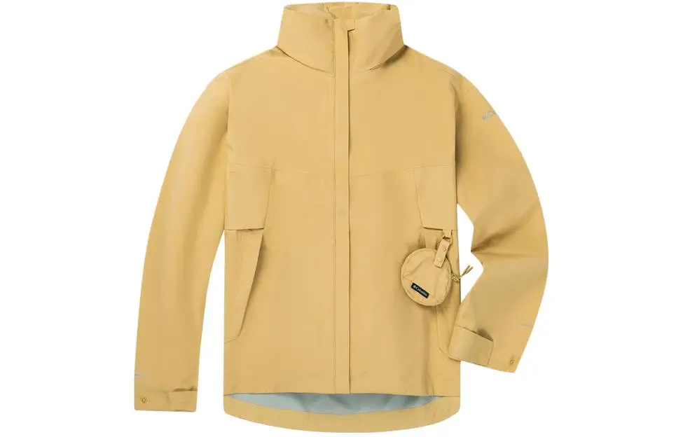 Columbia Transit Hiking Waterproof Windbreaker Jacket Women's Yellow