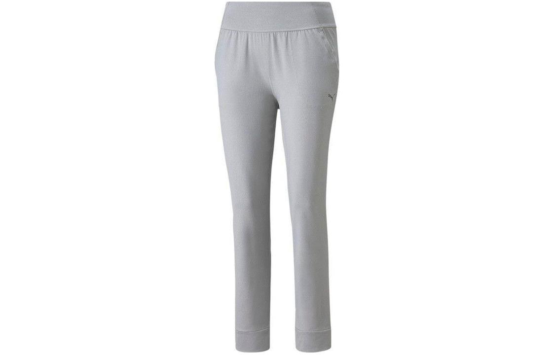 PUMA STUDIO Casual Pants Women's Gray Moderate Straight Fit Pants
